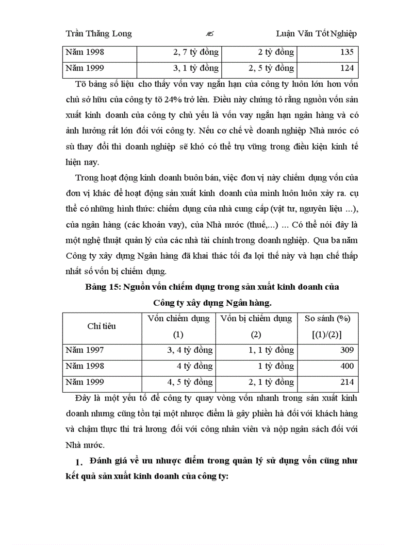 image for page Hiệu quả sử dụng vốn ở Công ty xây dựng Ngân hàng