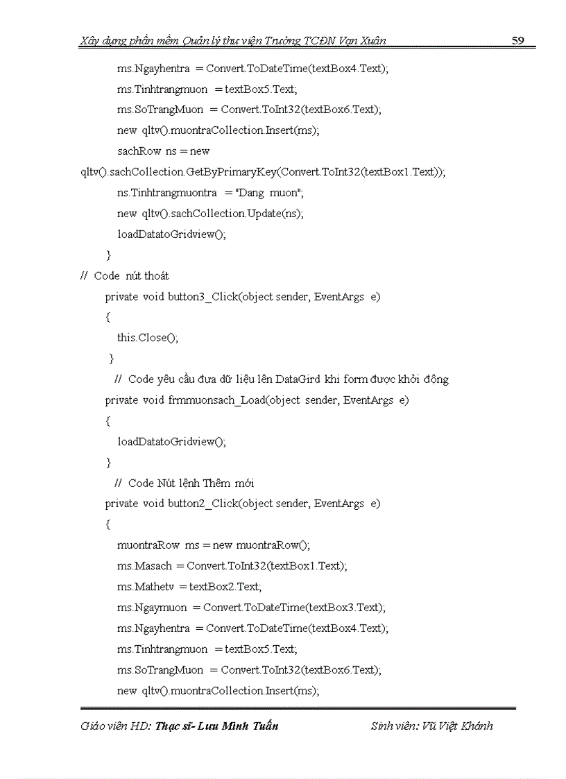 image for page Xây dựng phần mềm quản lý thư viện Trường Trung cấp đa nghành Vạn Xuân