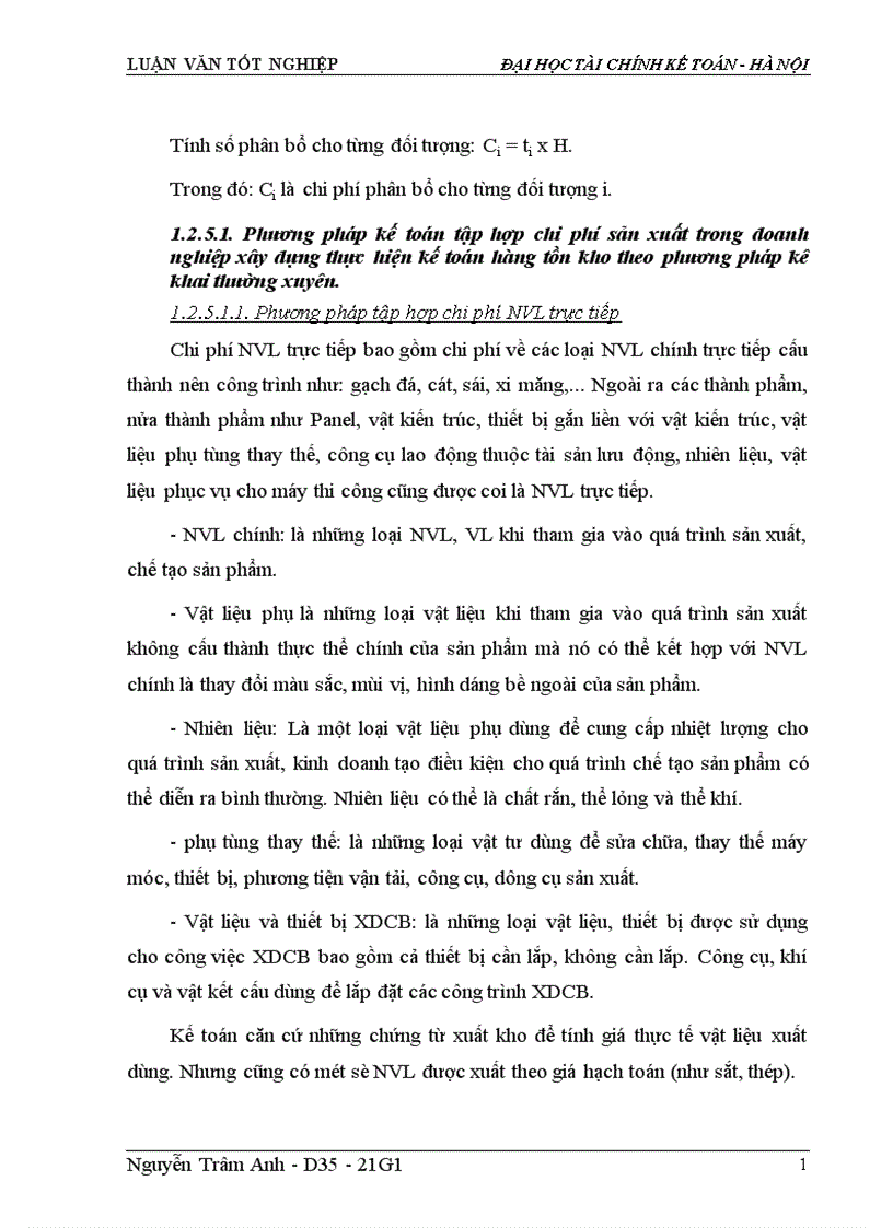 image for page Tổ chức công tác kế toán xác định chi phí sản xuất và tính giá thành sản phẩm 1