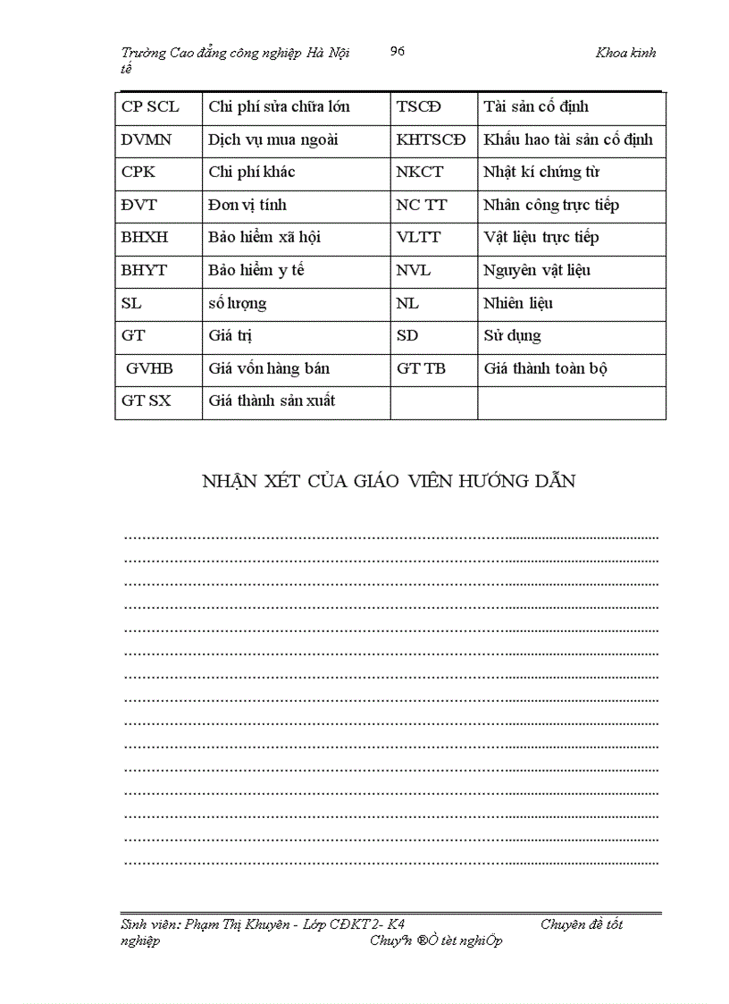 image for page Hoàn thiện công tác kế toán tập hợp chi phí sản xuất và tính giá thành sản phẩm xây lắp tại Xí nghiệp xây lắp H36 Công ty xây lắp hoá chất 1