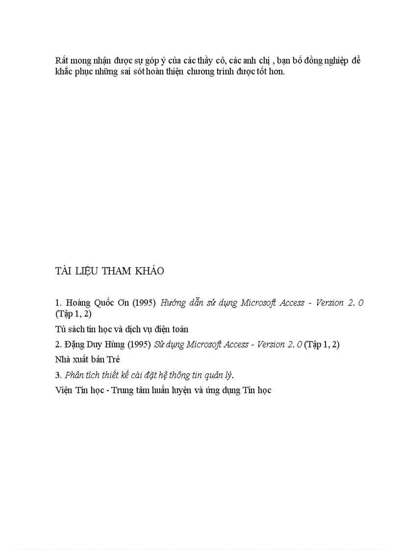 image for page Chương trình được xây dựng trên hệ quản trị cơ sở dữ liệu Microsoft Access