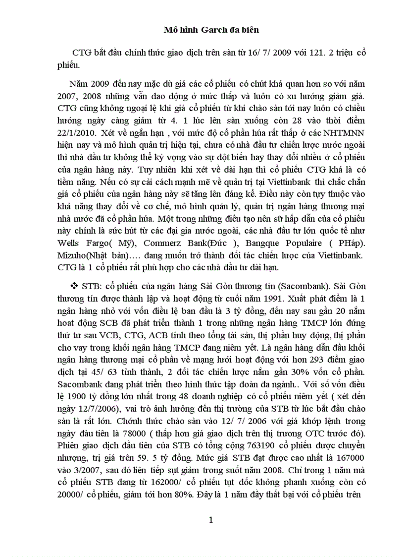 image for page mô hình garch đa biên và ứng dụng trong phân tích rủi ro cổ phiếu ngành ngân hàng trên sàn hose