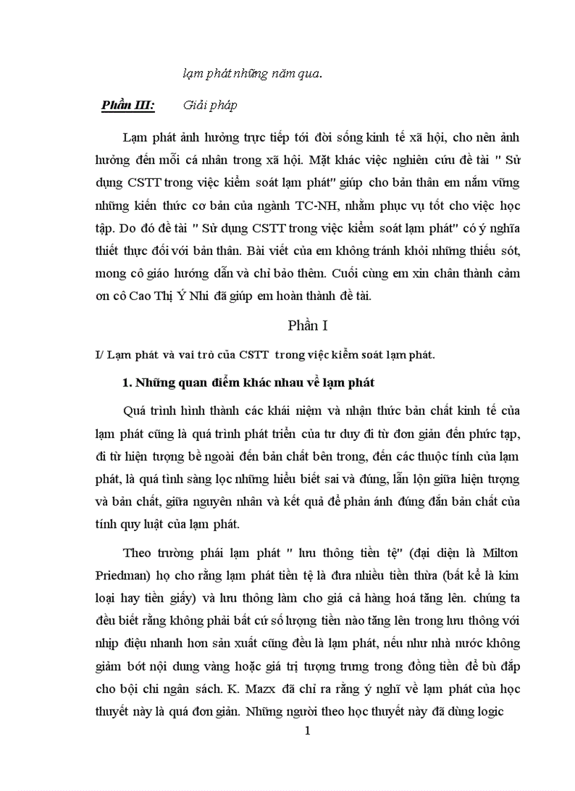 image for page Sử dụng chính sách tiền tệ nhằm kiểm soát lạm phát 1