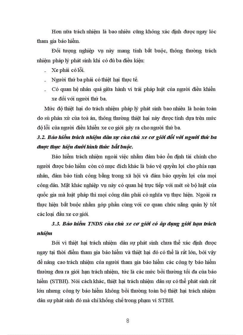 image for page Nghiệp vụ bảo hiểm trách nhiệm dân sự của chủ xe cơ giới đối với người thứ ba Kiến nghị nhằm thực hiện tốt nghiệp vụ theo nghị định 15 2003 NĐ CP của Chính phủ tại PJICO giai đoạn 1998 2002