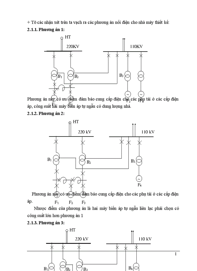image for page chọn sơ đồ nối điện chính của nhà máy điện 1