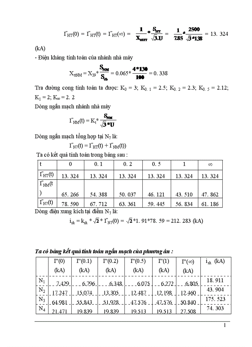 image for page chọn sơ đồ nối điện chính của nhà máy điện 1