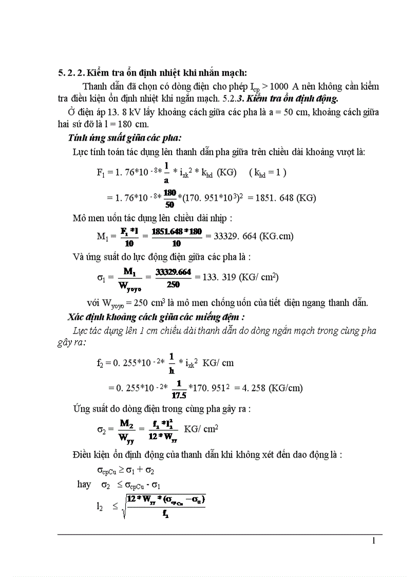 image for page chọn sơ đồ nối điện chính của nhà máy điện 1