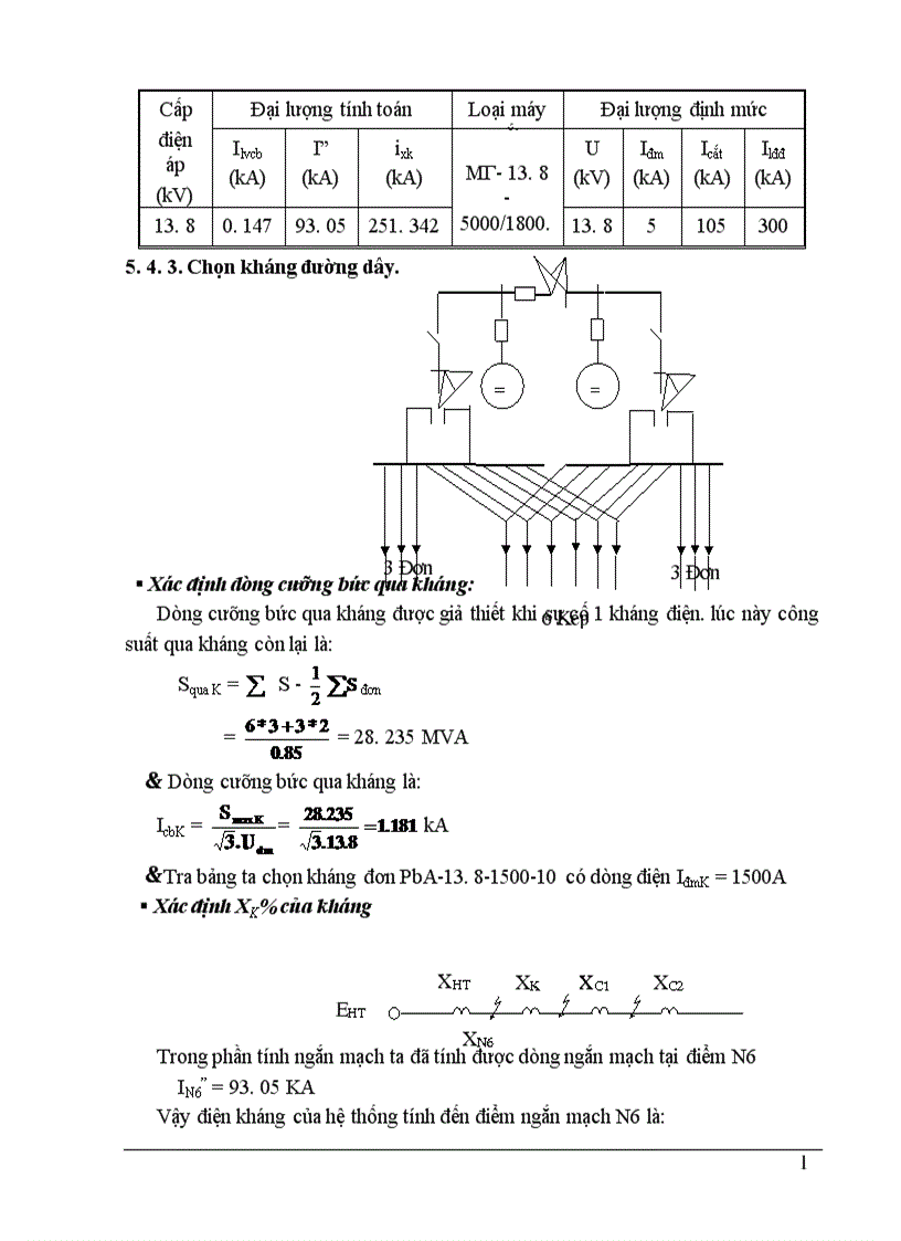 image for page chọn sơ đồ nối điện chính của nhà máy điện 1