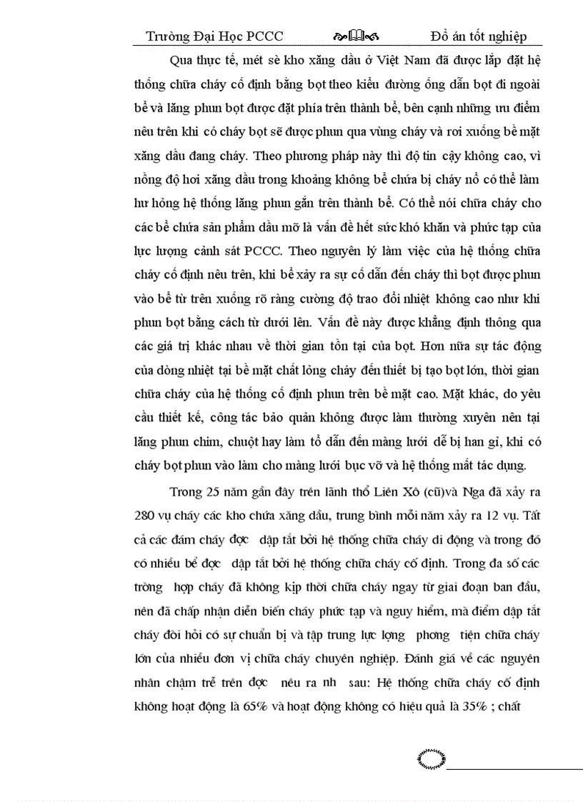 image for page Nghiên cứu vận dụng biện pháp chữa cháy bằng phun bọt từ dưới đáy bể lên để dập tắt đám cháy trong bể chứa xăng dầu