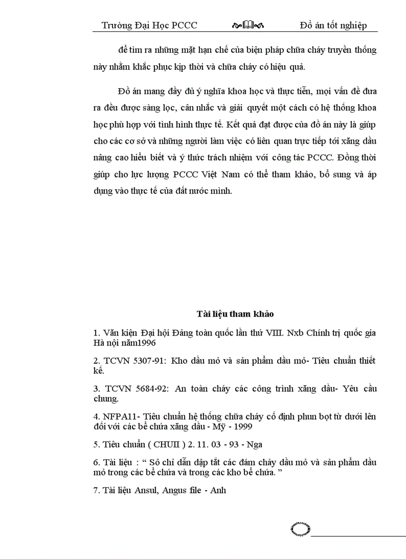image for page Nghiên cứu vận dụng biện pháp chữa cháy bằng phun bọt từ dưới đáy bể lên để dập tắt đám cháy trong bể chứa xăng dầu