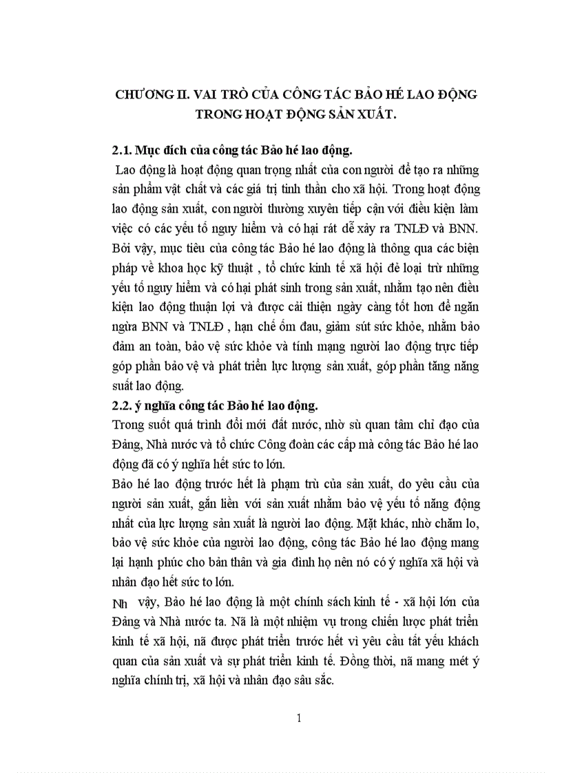 image for page Vai trò của công tác Bảo hộ lao động trong hoạt động sản xuất