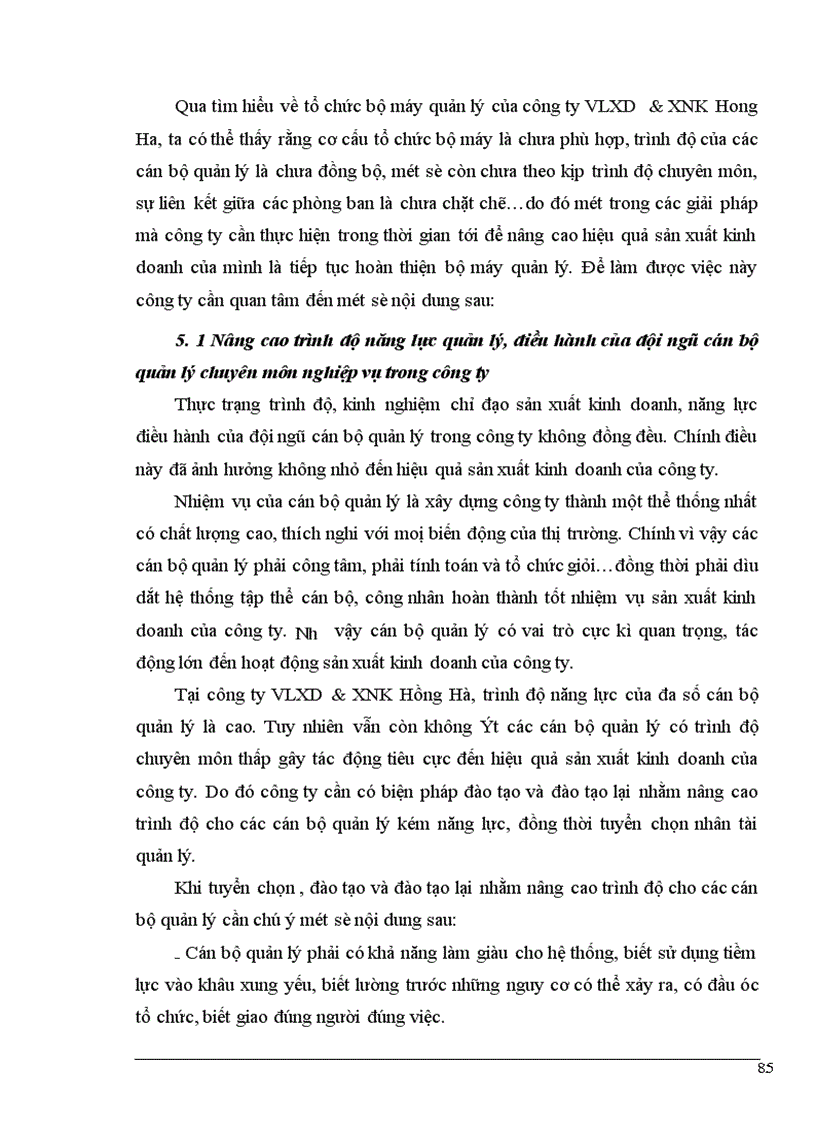 image for page Đầu tư nâng cao hiệu quả sản xuất kinh doanh ở công ty VLXD XNK Hồng Hà 1