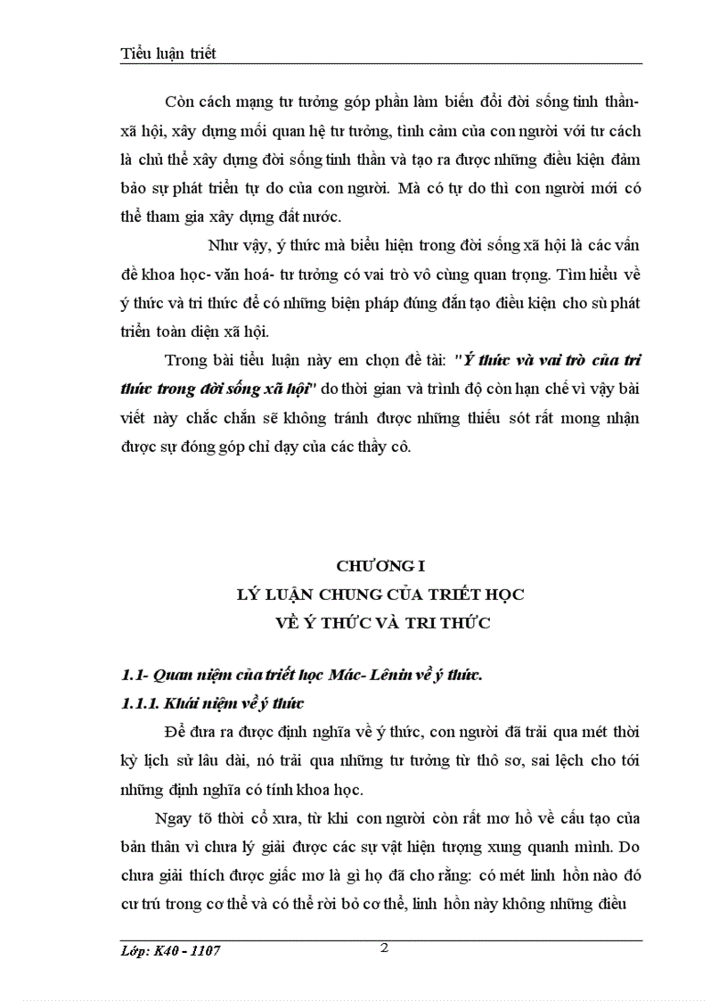 image for page ý thức và vai trò của tri thức trong đời sống xã hội 1