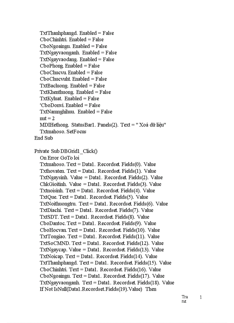image for page Thiết kế tổng thể chương trình và tổ chức CSDL 1
