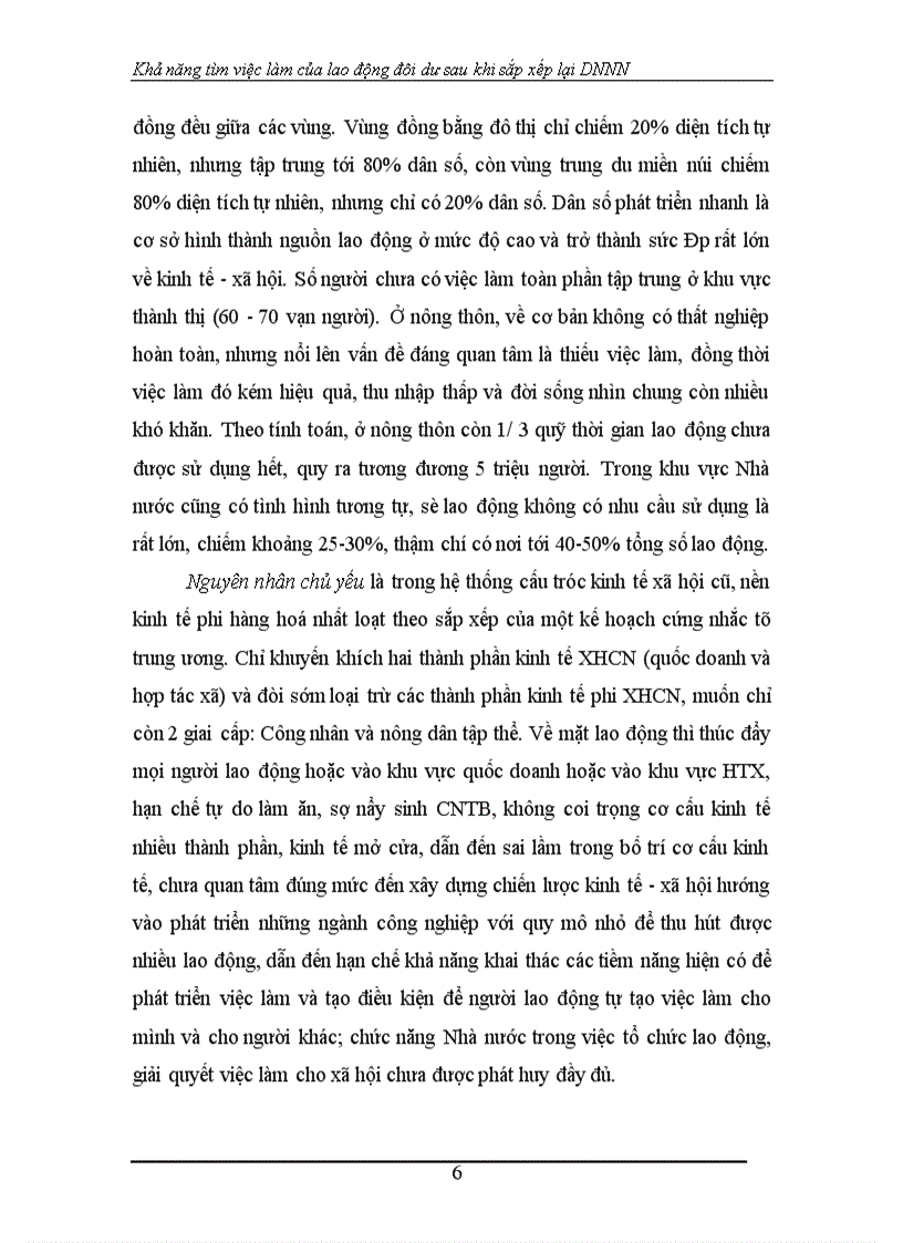 image for page Khả năng tìm việc làm của lao động đôi dư sau khi sắp xếp lại DNNN 1