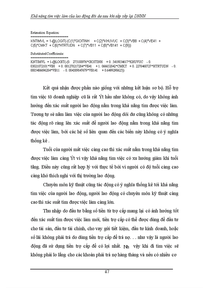 image for page Khả năng tìm việc làm của lao động đôi dư sau khi sắp xếp lại DNNN 1