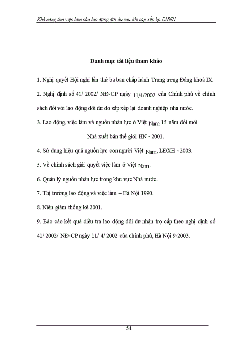 image for page Khả năng tìm việc làm của lao động đôi dư sau khi sắp xếp lại DNNN 1