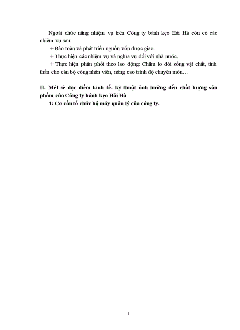 image for page Chất lượng sản phẩm với việc nâng cao khả năng cạnh tranh của Công ty Bánh kẹo Hải Hà 1