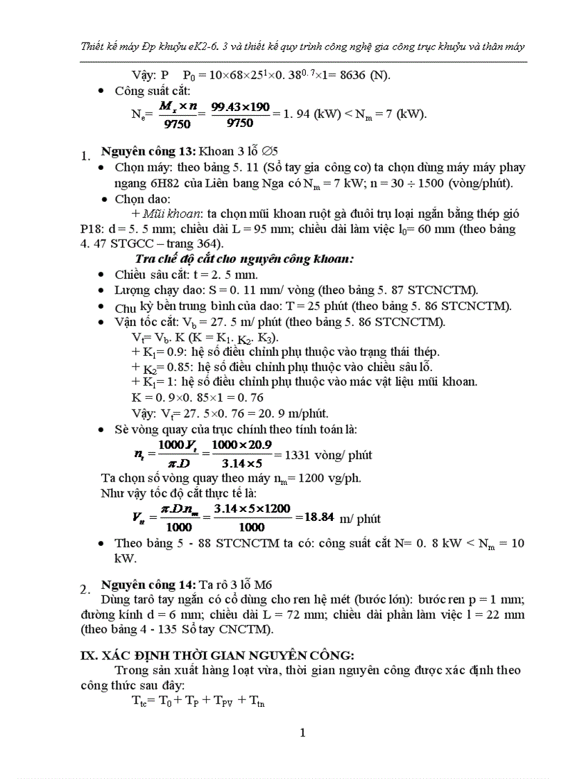 image for page Thiết kế máy ép khuỷu eK và thiết kế quy trình ng nghệ gia ng trục khuỷu và thân máy