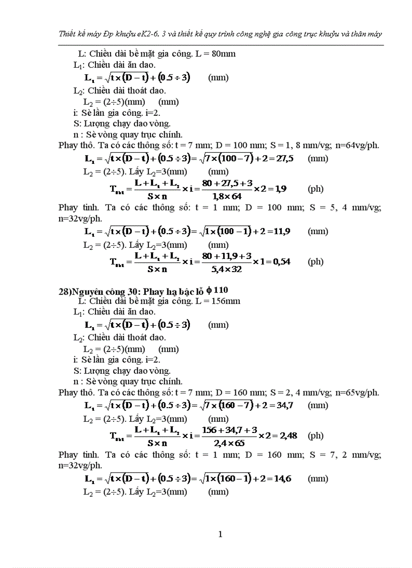 image for page Thiết kế máy ép khuỷu eK và thiết kế quy trình ng nghệ gia ng trục khuỷu và thân máy
