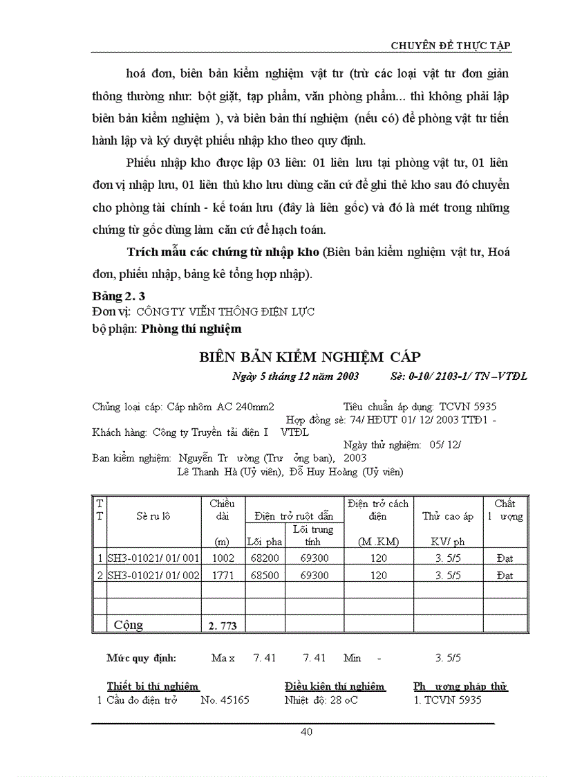image for page Hoàn thiện công tác hạch toán nguyên vật liệu với việc nâng cao hiệu quả sử dụng vốn lưu động tại Công ty Truyền tải điện I 1