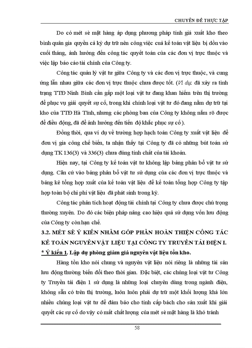 image for page Hoàn thiện công tác hạch toán nguyên vật liệu với việc nâng cao hiệu quả sử dụng vốn lưu động tại Công ty Truyền tải điện I 1