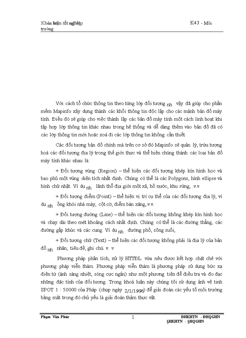 image for page Thành lập bản đồ môi trường sinh thái thị xã Hoà Bình trên cơ sở phương pháp hệ thông tin địa lý GIS đánh giá hiện trạng chất lượng và một số kiến nghị bảo vệ môi trường sinh thái ở thị xã đó