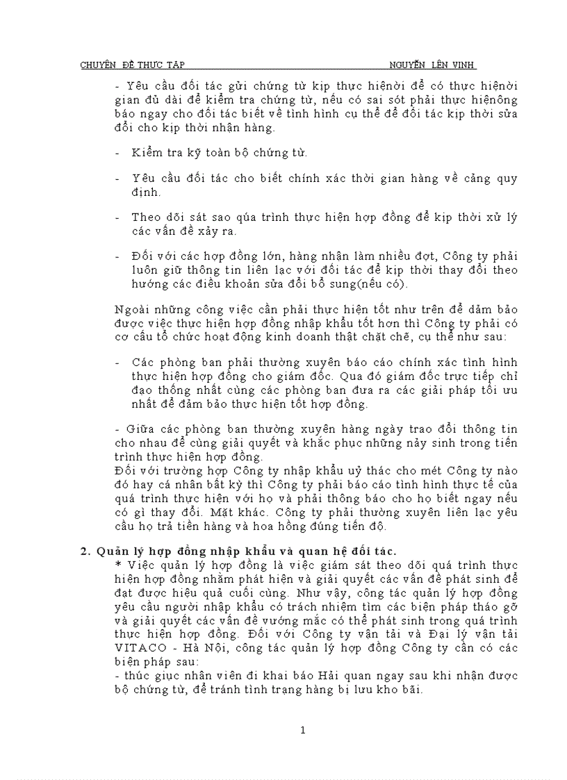 image for page Hoàn thiện việc ký kết và thực hiện hợp đồng nhập khẩu Công ty vận tải và đại lý vận tải Hà nội VITACO 1