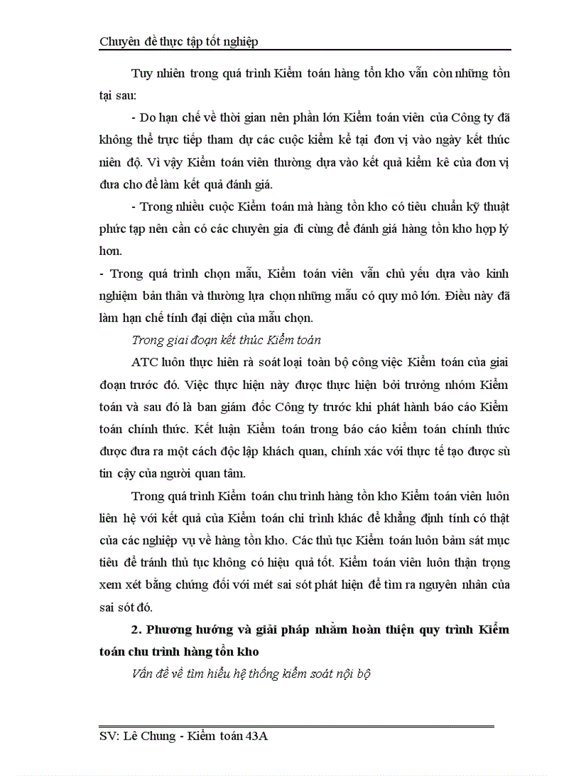 image for page Hoàn thiện Kiểm toán chu trình hàng tồn kho trong Kiểm toán báo cáo tài chính tại Công ty cổ phần Kiểm toán Tư vấn thuế 1