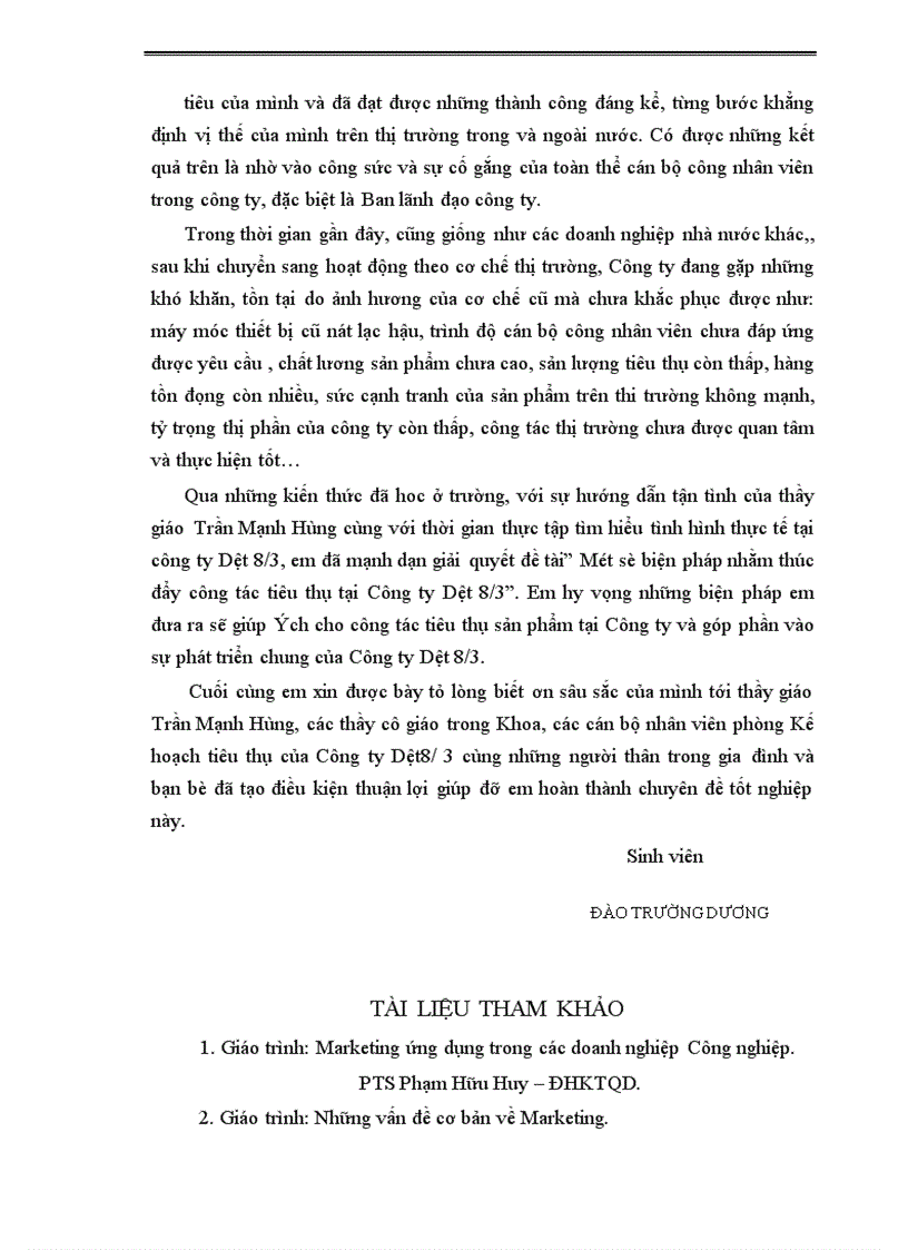 image for page Một số biện pháp nhằm thúc đẩy công tác tiêu thụ sản phẩm tại Công ty Dệt 8 1