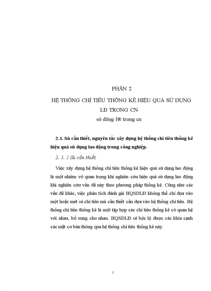 image for page Sử dụng một số phương pháp thống kê phân tích hiệu quả sử dụng lao động trong Công nghiệp 1