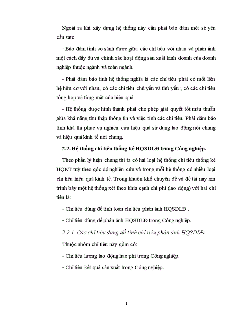 image for page Sử dụng một số phương pháp thống kê phân tích hiệu quả sử dụng lao động trong Công nghiệp 1