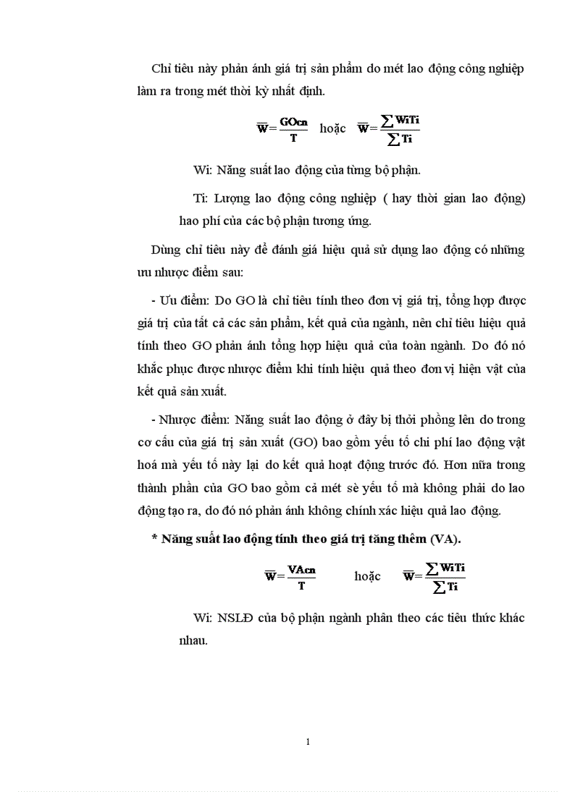image for page Sử dụng một số phương pháp thống kê phân tích hiệu quả sử dụng lao động trong Công nghiệp 1