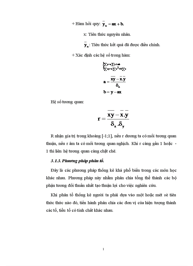 image for page Sử dụng một số phương pháp thống kê phân tích hiệu quả sử dụng lao động trong Công nghiệp 1