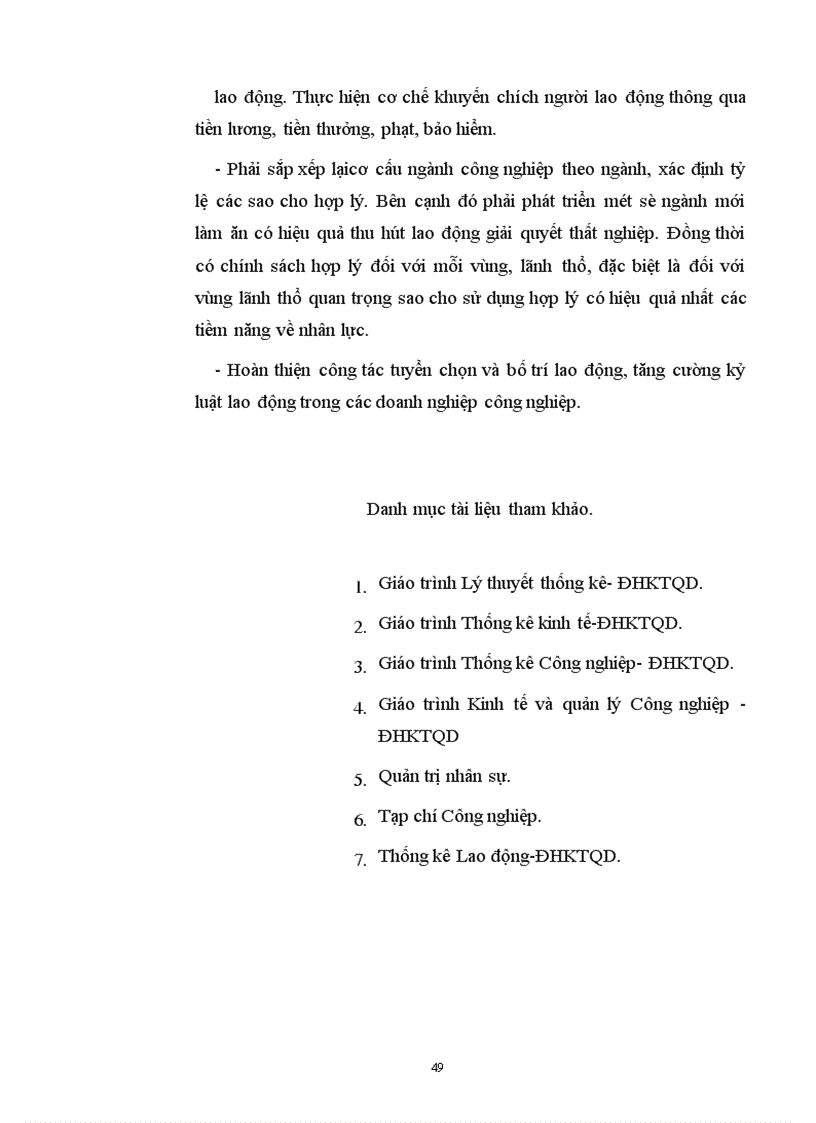 image for page Sử dụng một số phương pháp thống kê phân tích hiệu quả sử dụng lao động trong Công nghiệp 1