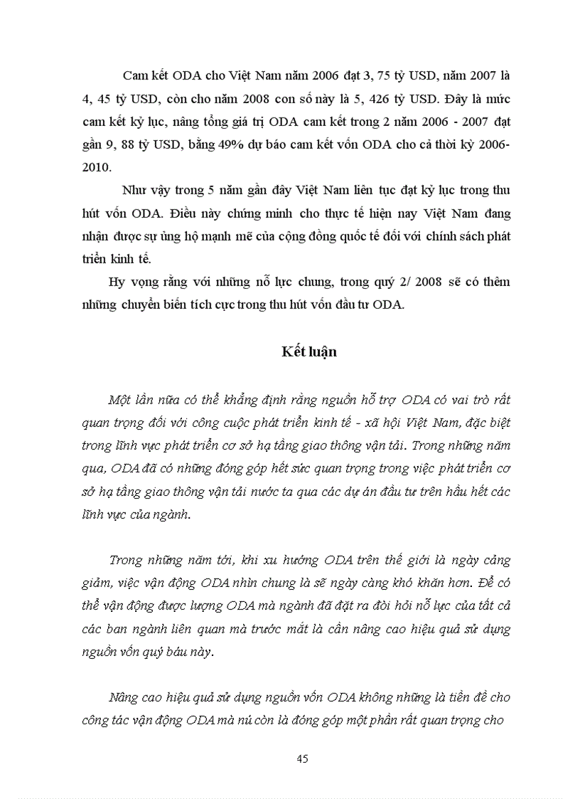 image for page Thu hút và sử dụng oda trong phát triển cơ sở hạ tầng giao thông vận tải việt nam 1