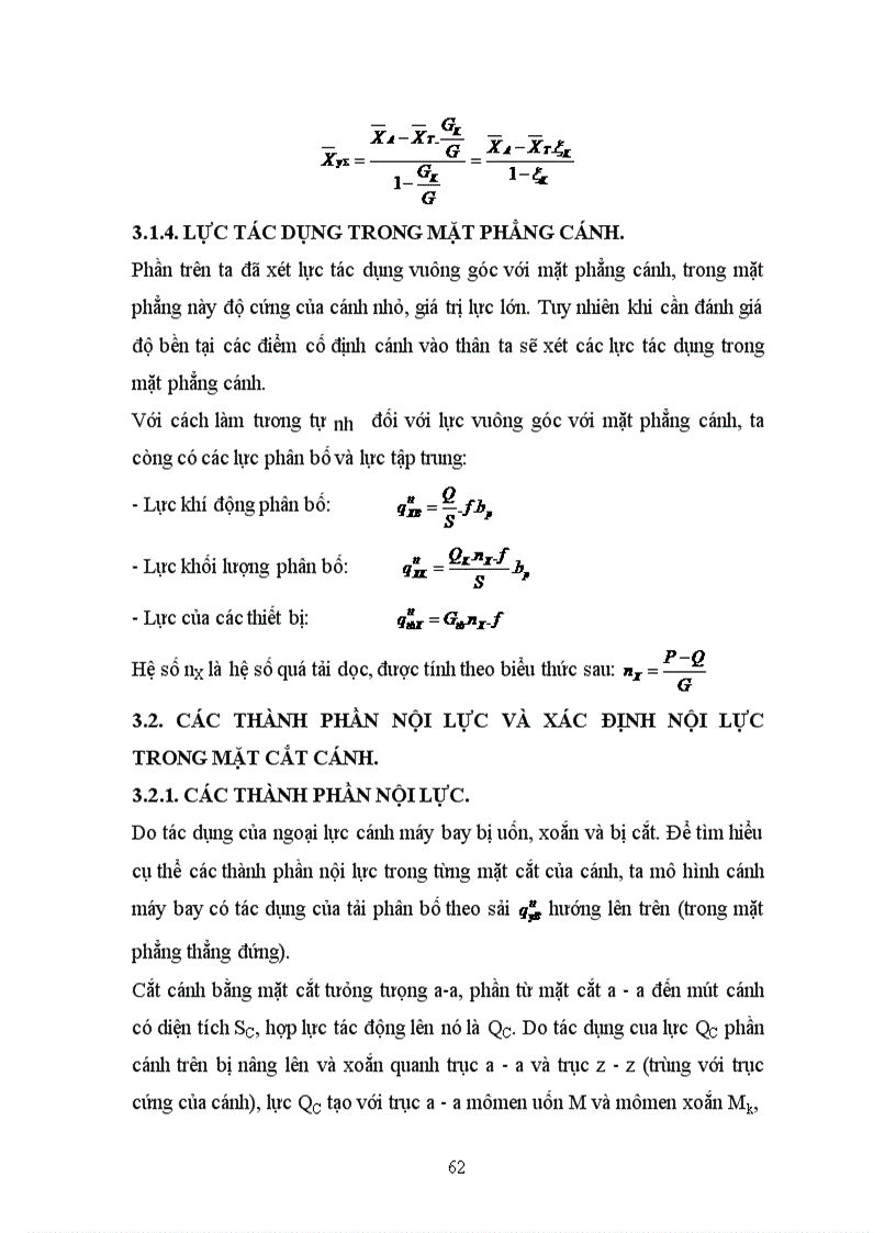 image for page Đặc điểm chịu tải của cánh máy bay