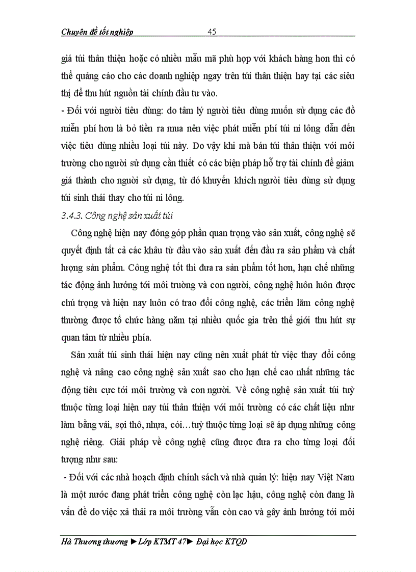 image for page Xác định mức sẵn lòng chi trả đối với các sản phẩm thân thiện với môi trường Trường hợp đánh giá mức độ chấp nhận của thị trường đối với sản phẩm túi thân thiện với môi trường Thực trạng và giải pháp