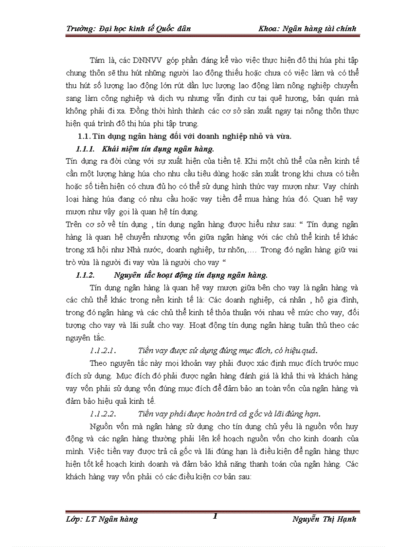 image for page Giải pháp mở rộng tín dụng đối với các doanh nghiệp nhỏ và vừa tại phòng giao dịch bidv bình xuyên chi nhánh vĩnh phúc 1