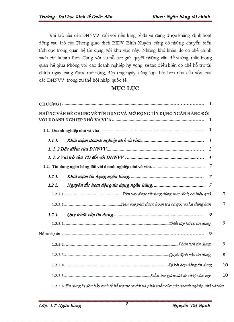 image for page Giải pháp mở rộng tín dụng đối với các doanh nghiệp nhỏ và vừa tại phòng giao dịch bidv bình xuyên chi nhánh vĩnh phúc 1