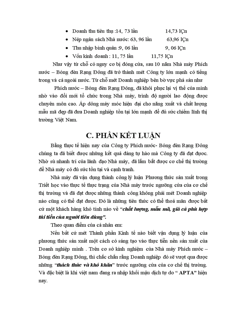 image for page Vận dụng lý luận phương thức sản xuất phân tích nhà máy phích nước bóng đèn rạng đông 1