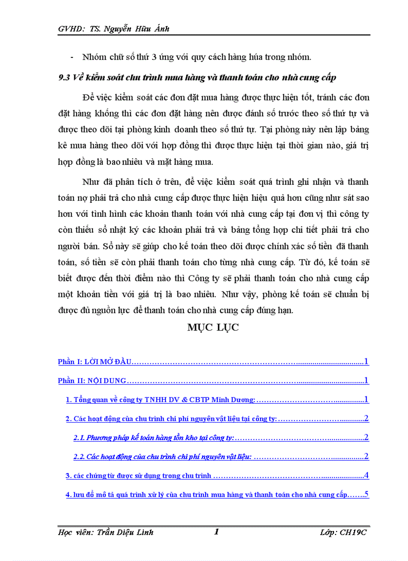 image for page Kế toán nguyên vật liệu tại Công ty TNHH DV CBTP Minh Dương