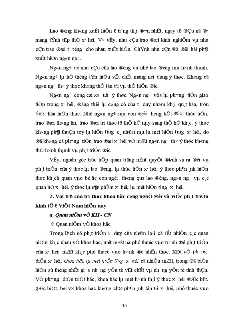 image for page Vai trò của tri thức khoa học công nghệ đối với việc phát triển kinh tế ở Việt Nam hiện nay 1