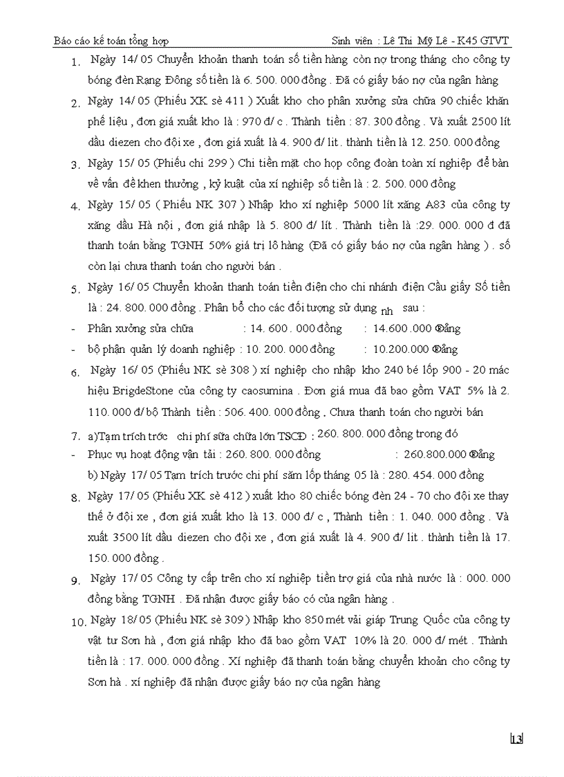image for page Báo cáo kế toán tổng hợp tại xí nghiệp xe Buýt Thăng Long