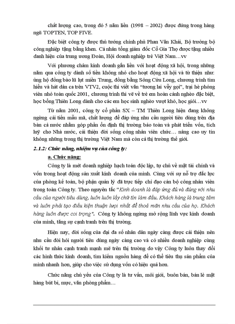image for page Tổ chức công tác bán hàng và xác định kết quả bán hàng tại công ty cổ phần SX TM Thiên Long chi nhánh tại Hà Nội 1