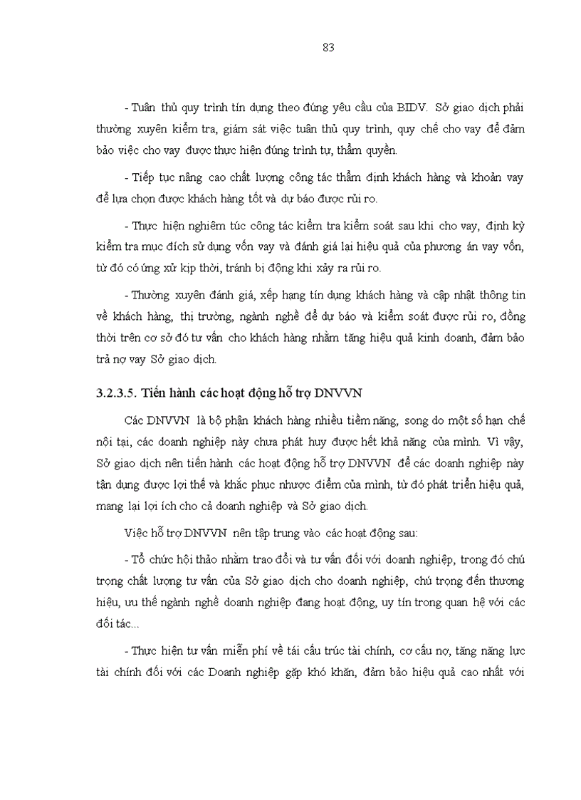 image for page Mở rộng cho vay đối với doanh nghiệp vừa và nhỏ tại Sở giao dịch Ngân hàng Đầu tư và Phát triển Việt Nam 1