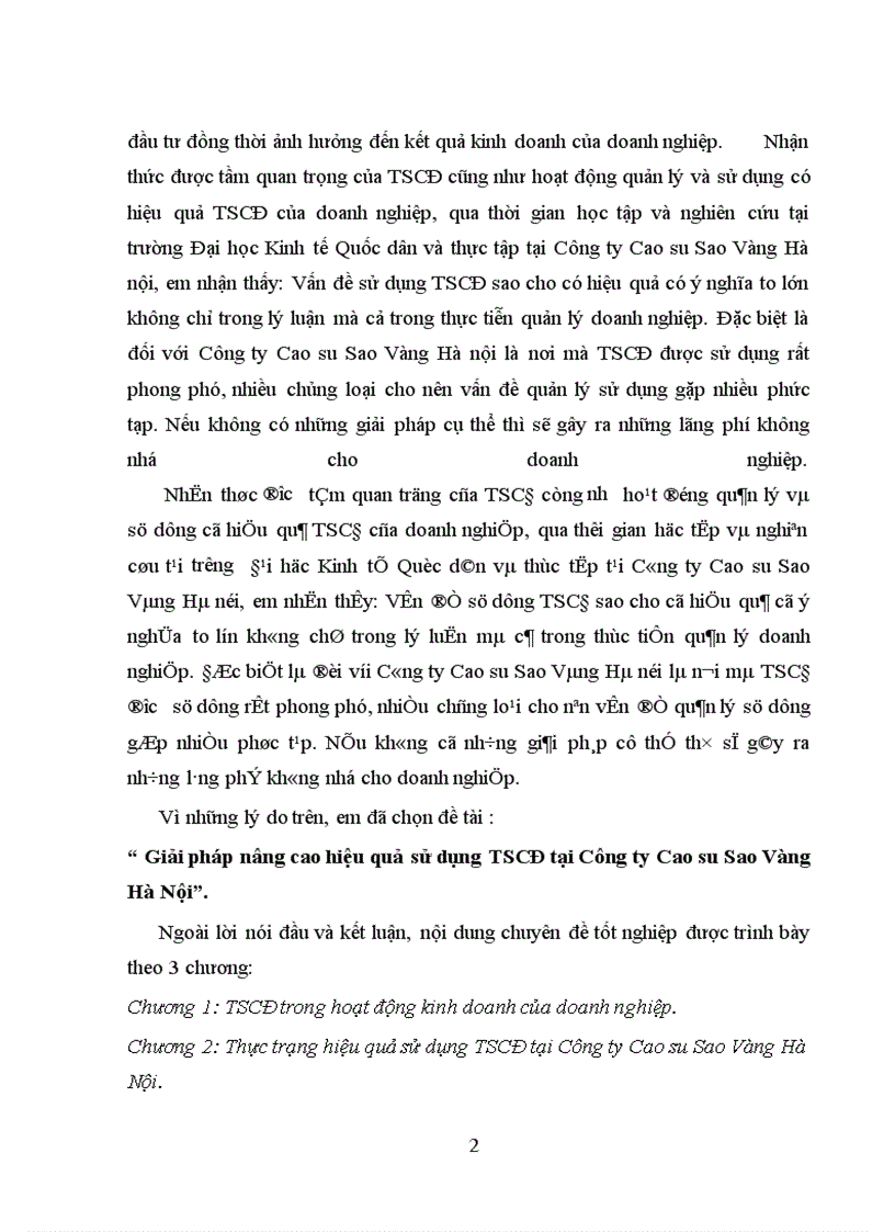 image for page Giải pháp nâng cao hiệu quả sử dụng TSCĐ tại Công ty Cao su Sao Vàng Hà Nội 1