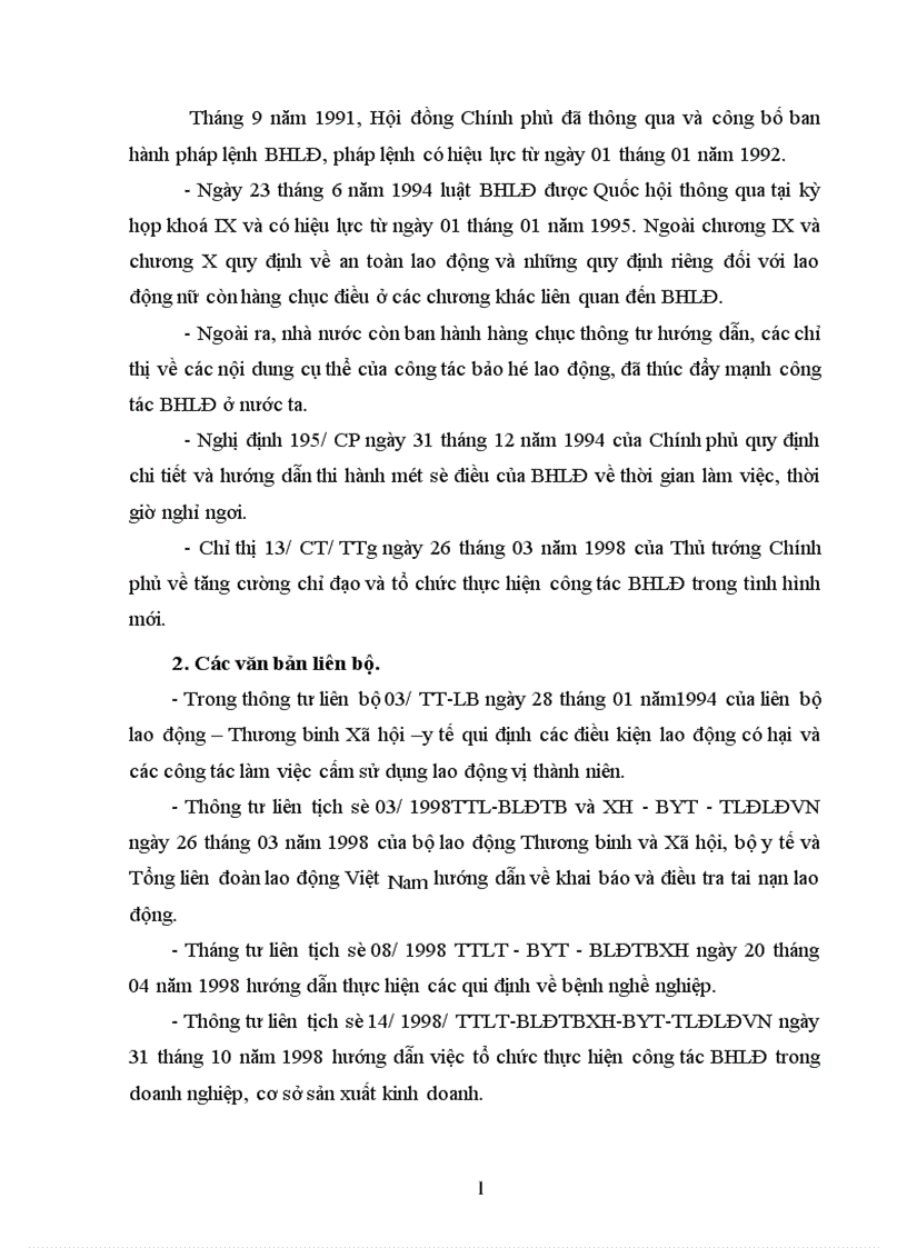 image for page Thực trạng công tác bảo hộ lao động