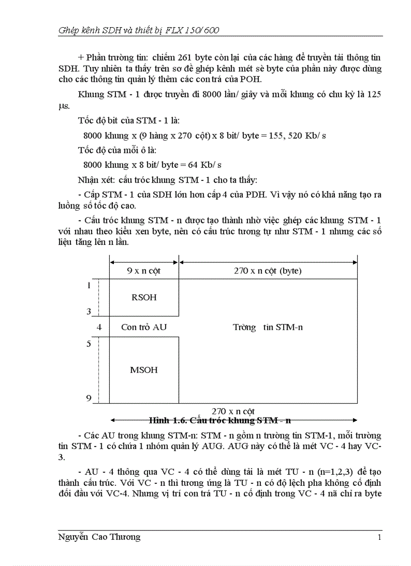 image for page Ghép kênh SDH và thiết bị FLX