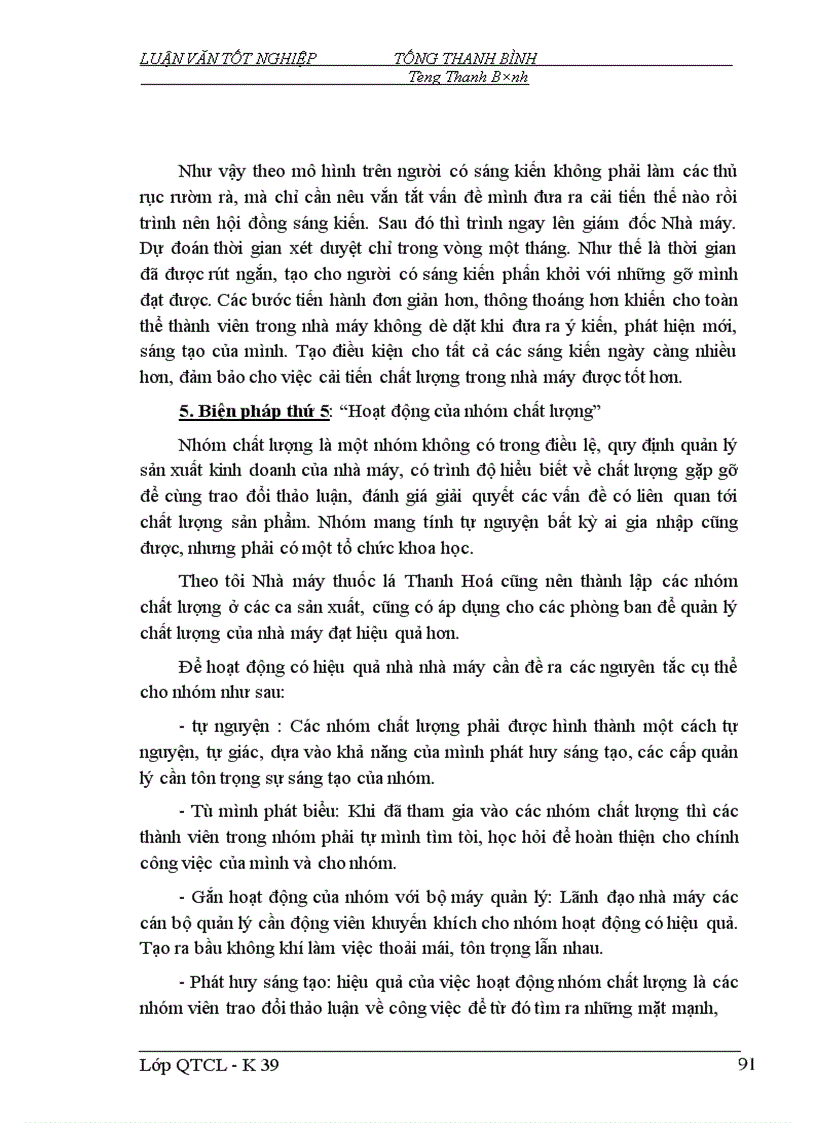 image for page Một số biện pháp nhằm đổi mới và hoàn thiện công tác QLCL ở Nhà máy Thuốc lá Thanh Hoá 1